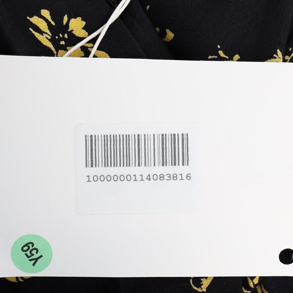 Ganni Printed Maxi Dress in Black Viscose - Picture 9 of 10